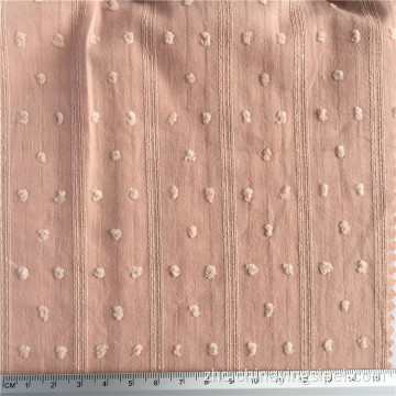 普通刺绣棉jacquard dobby面料适用于服装